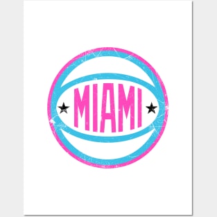 Miami Retro Ball - Vice White Posters and Art